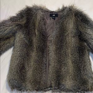 H&M faux fur coat